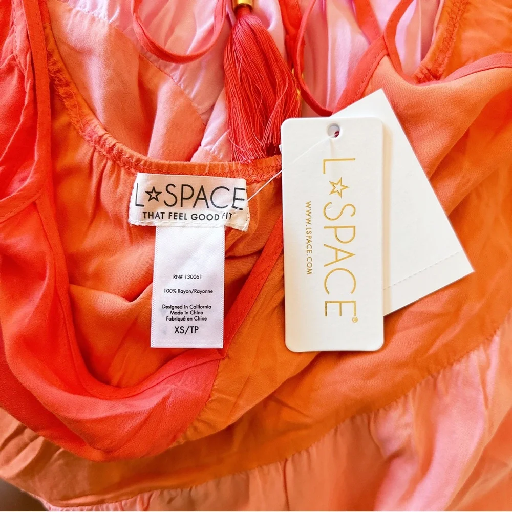 🆕 L*space Leona Dress in Peche Punch  size XS - Picture 7 of 7